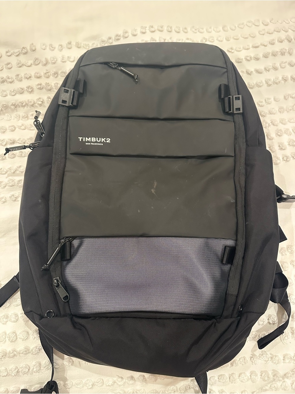 Timbuk2 Black and Dark Gray Men's Parker Commuter Backpack